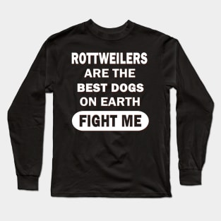 Rottweiler Men's Gift Puppy Dogs Long Sleeve T-Shirt